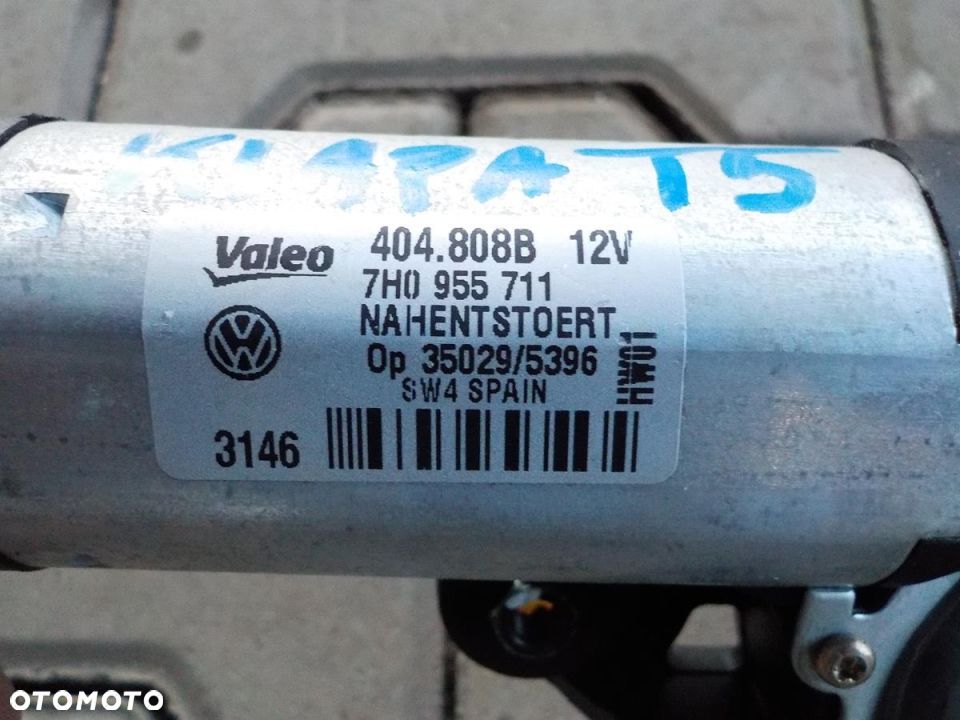 VW T5 SILNICZEK WYCIERACZKI KLAPY 7H0955711 - 4