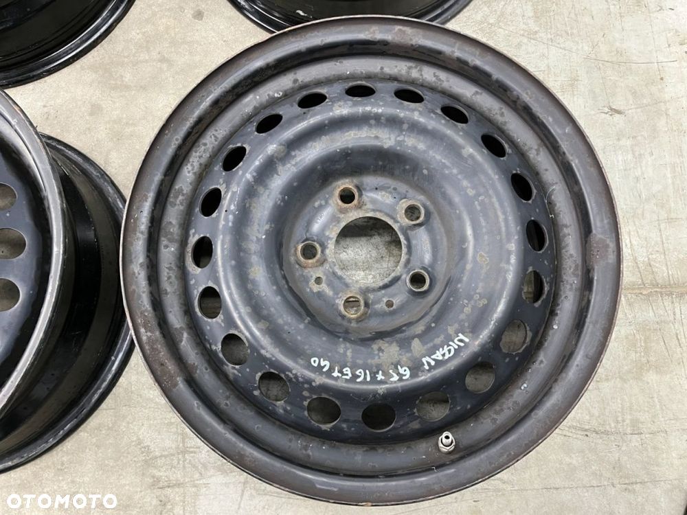 Felga Nissan Qashqai I J10 06-13r. 6,5jx16 5x114,3 ET40 felgi stalowe z czujnikami 16 cali KOMPLET - 13