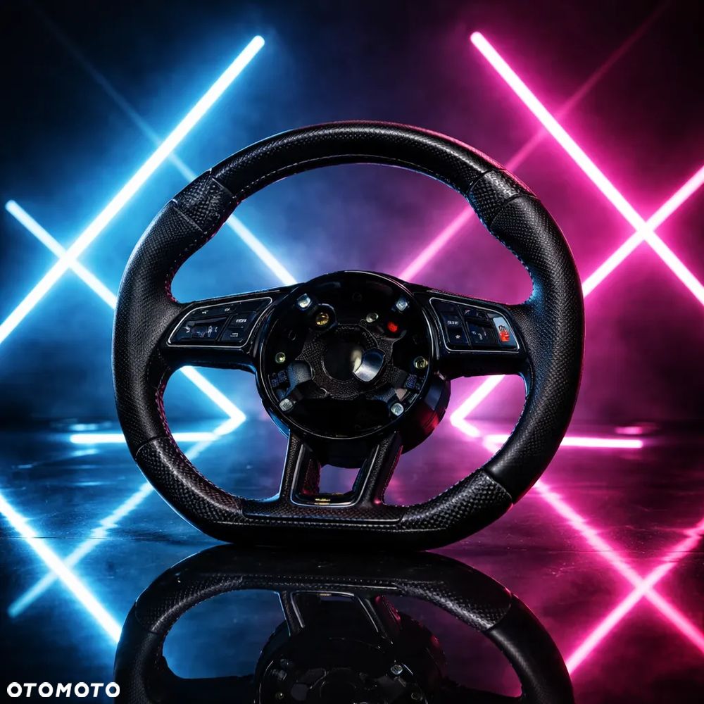 AUDI A4 A5 8W KIEROWNICA SKÓRA S-LINE 8W0419091AF ŁOPATKI - 1