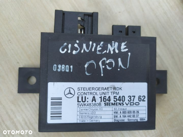 MERCEDES ML W164 STEROWNIK MODUŁ CIŚNIENIA OPON A 1645403762