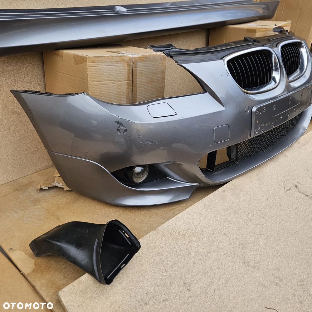 BMW E60 M PAKIET ZDERZAK PRZEDNI PRZÓD TYLNY TYŁ PROGI KOMPLET SPACEGRAU WLOTY ABSORBER 7896582 - 6