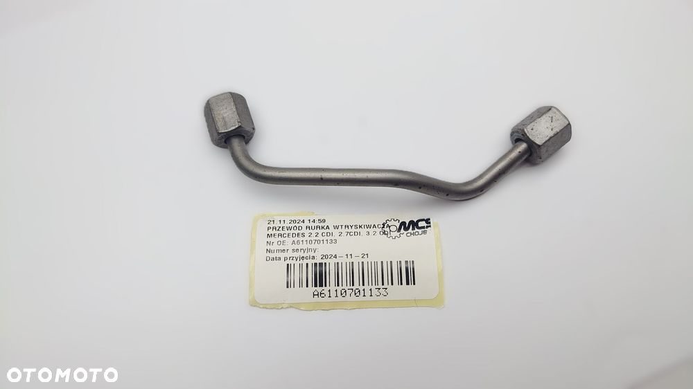 przewÓd rurka wtryskiwacza mercedes 2.2 cdi, 2.7cdi, 3.2 cdi a6110701133 - 2