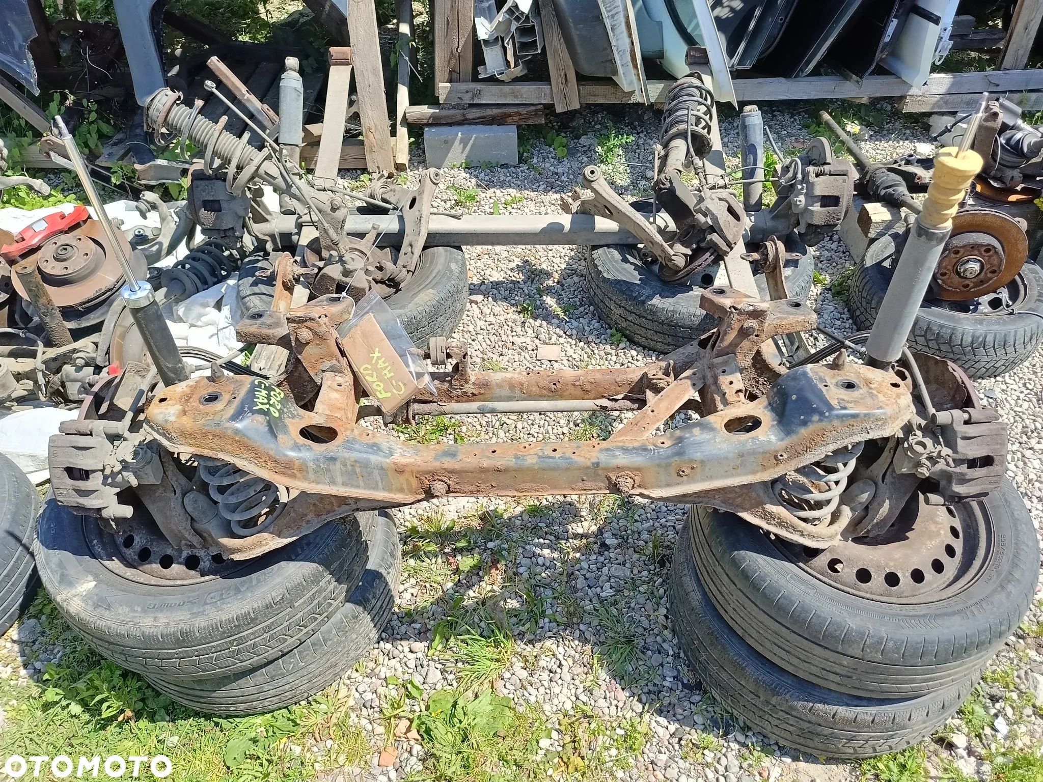 Belka zawieszenia tylnego oś wózek sanki komplet Ford C-Max Mk1 - 1