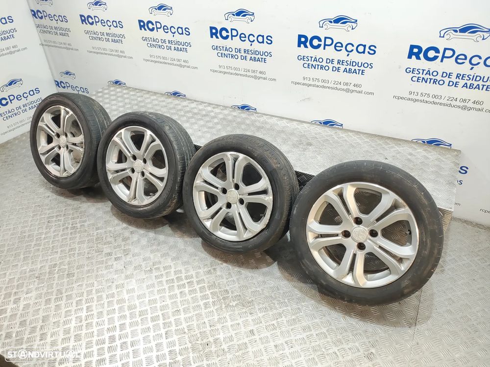 Conjunto de jantes 16 originais Peugeot 208 6J ET23 4x108 - 7