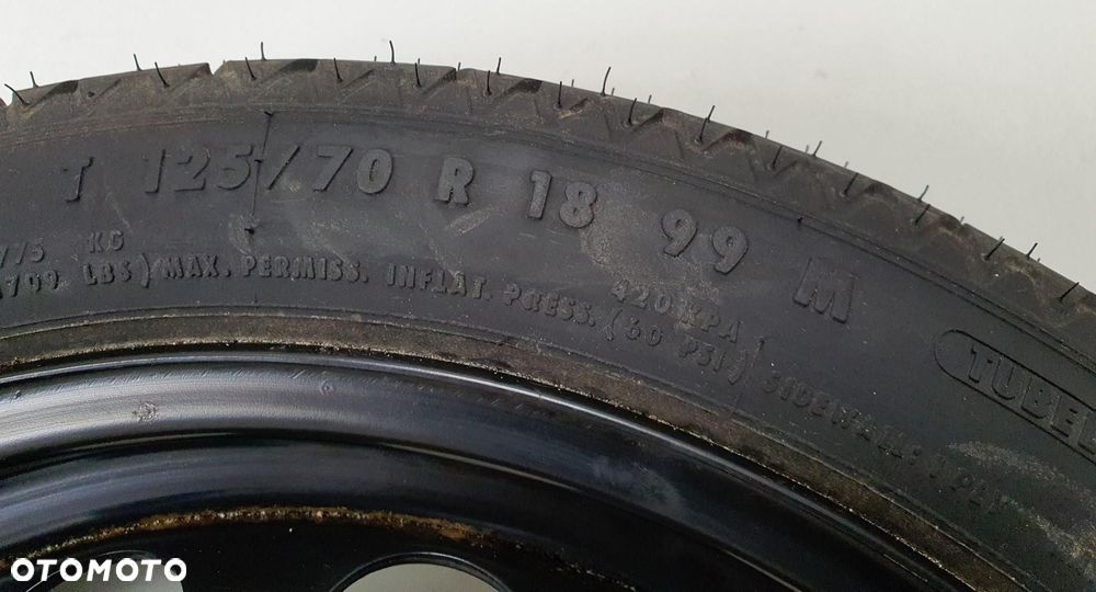 KOŁO ZAPASOWE DOJAZDOWE 125/70/R18 AUDI TT 8N - 5