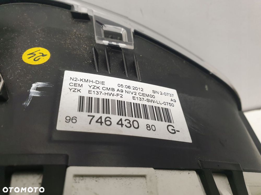 Peugeot 208 1.6 HDI LICZNIK ZEGARY 9674643080 - 7