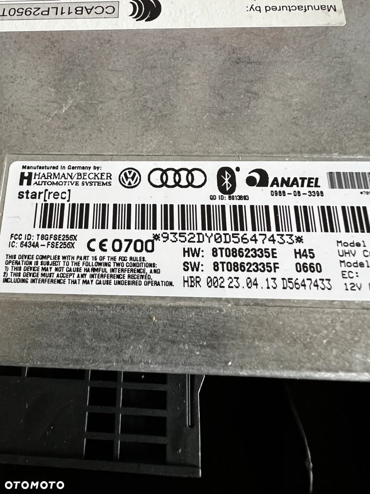MODUŁ STEROWNIK BLUETOOTH AUDI A4 B8 A5 8T0862335E * - 3