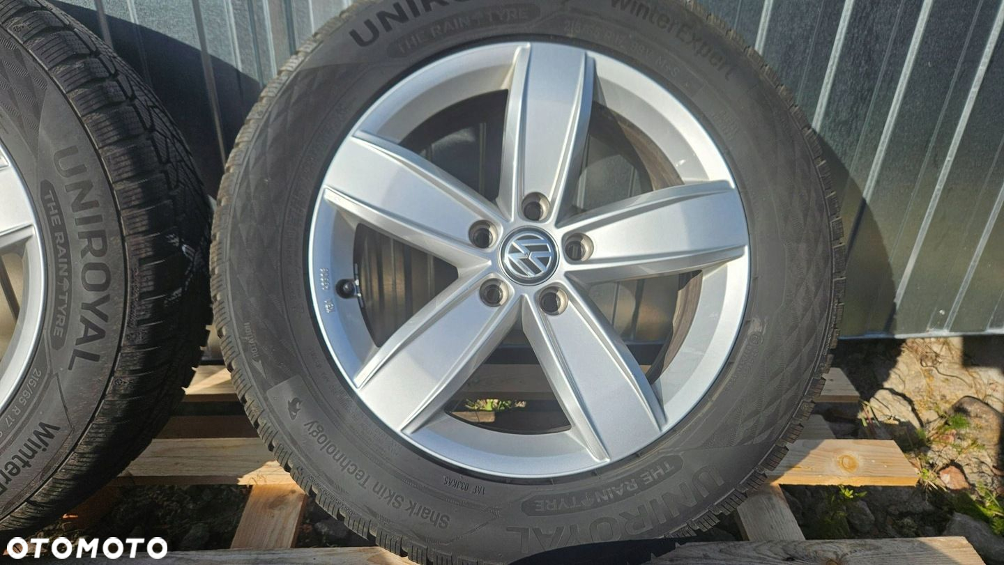 FELGI VW TIGUAN 6.5x17" ET38 5NA071497 OPONY UNIROYAL 215/65 R17 MS - 6