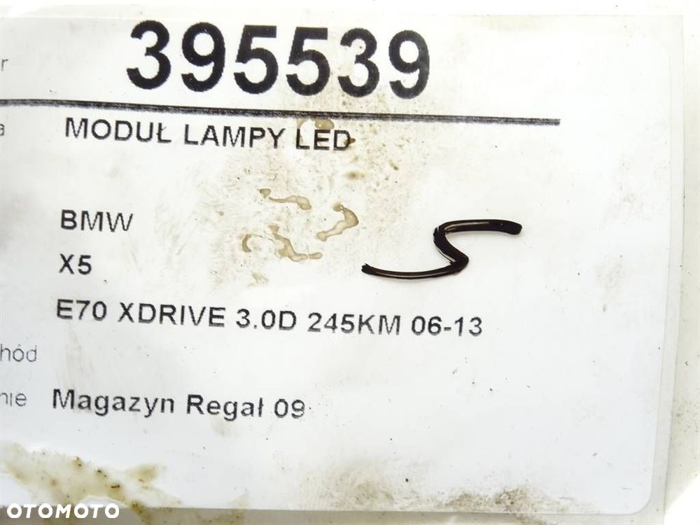 MODUŁ LAMPY LED  BMW X5 (E70) 2006 - 2013 xDrive 30 d 180 kW [245 KM] olej napędowy 2010 - 2013 - 4