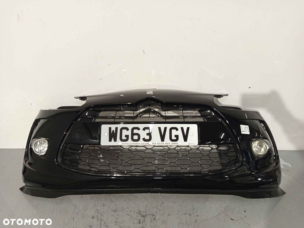 } ZDERZAK PRZÓD PRZEDNI CITROEN DS3 EXL CZARNY HALOGENY - 1