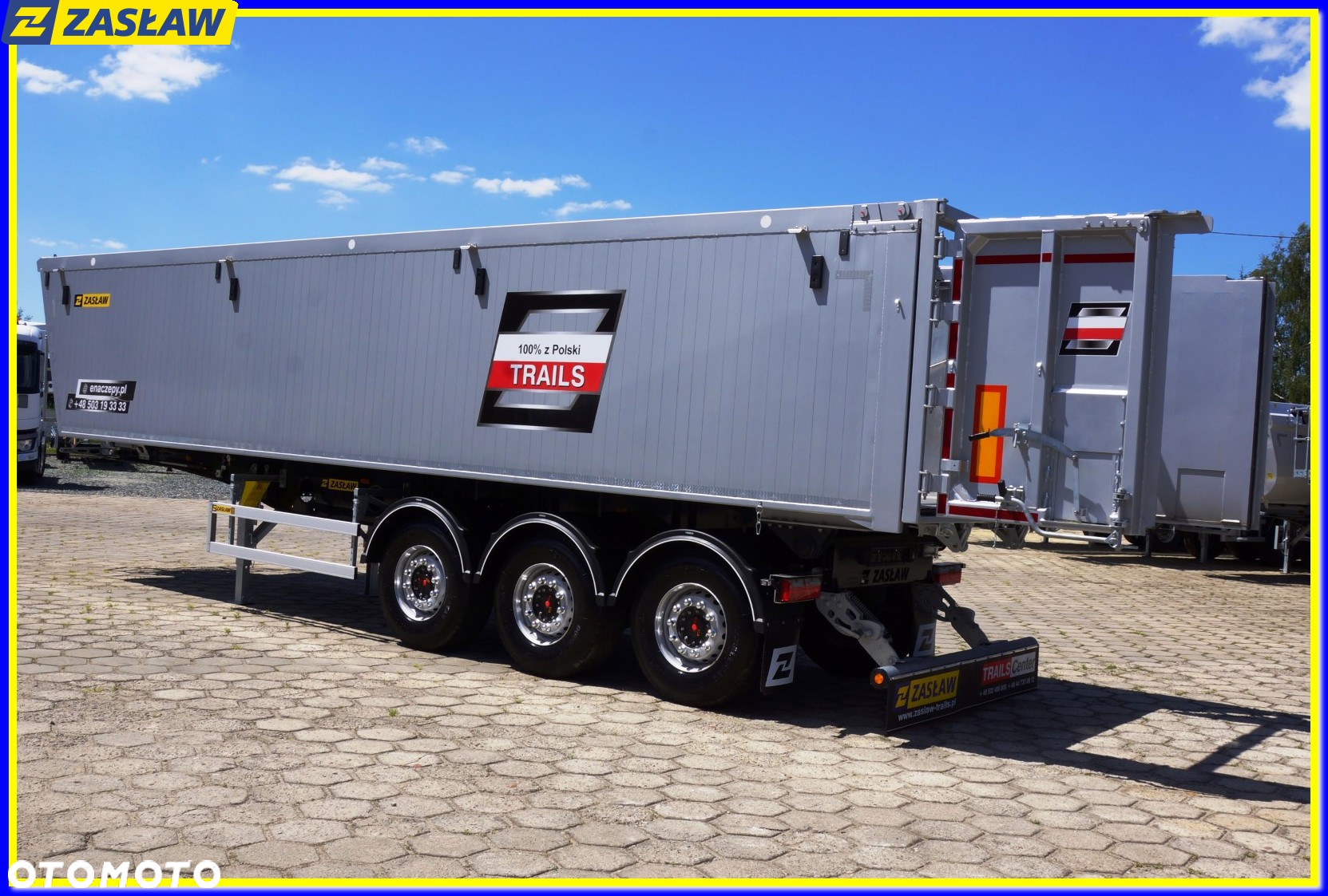 Zaslaw 45 m³ / 9,70 m naczepa wywrotka LIGHT KL-DRZWI!! - 21