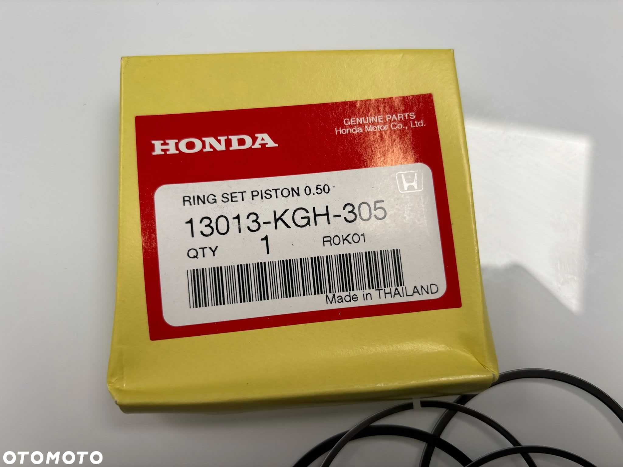 Pierścienie Tłoka Drugi Szlif Honda CBR 125 JC34/39/50 Nowe ORG - 2