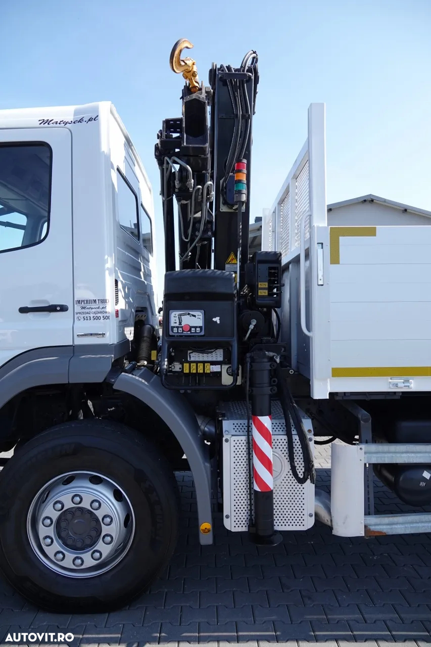 Mercedes-Benz AXOR 1829 / 4X2 / TRANSMISIE - 6 M / HDS HIAB 122 BS-3 / extensie: 10 M / CAPACITATE MAXIMA DE RIDARE 4 600 KG / MANUAL / RADIO CONTROL / ANVELOPE 100% / IMPORTAT - 16