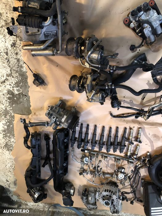 Anexe motor bmw 750i V8 N63b44 clapeta galerie admisie instalatie electrica turbina turbosuflantă turbine capac motor pompa benzină senzori vacuum - 5