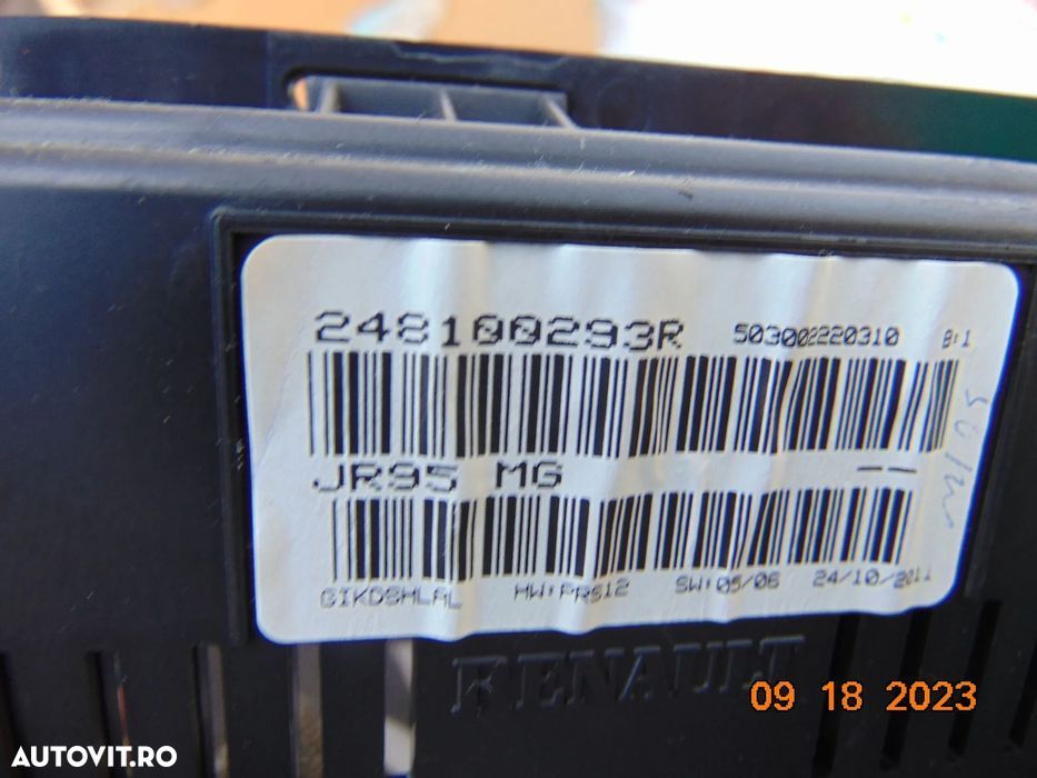Ceasuri bord digitale Renault scenic 3 cutie manuala display bord dezm - 5