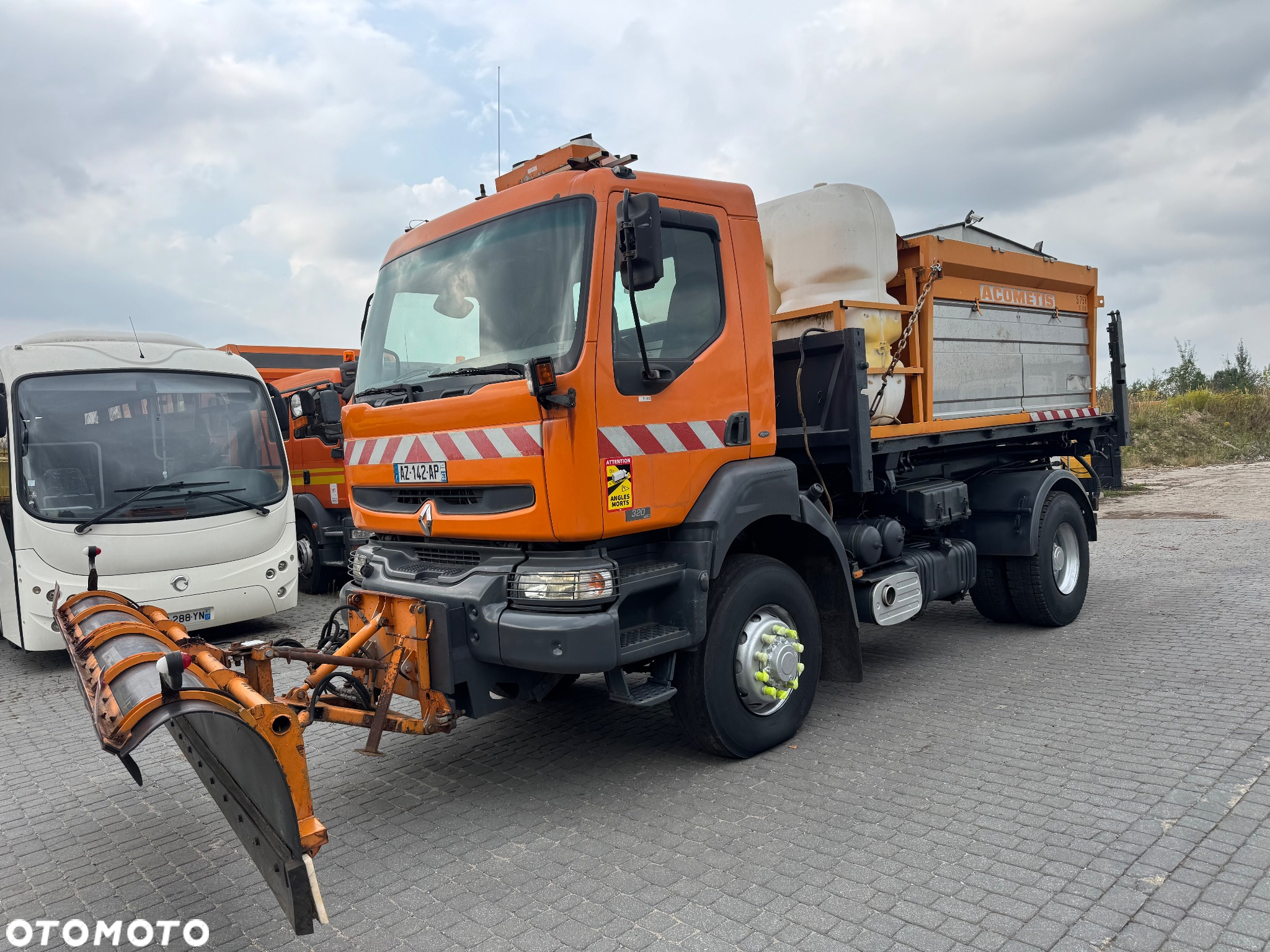 Renault Kerax 4x4 320DCi Wywrotka 3str 2004r. Klima SPECJALNY Solarka ACOMETIS Piaskarka Pług - 12