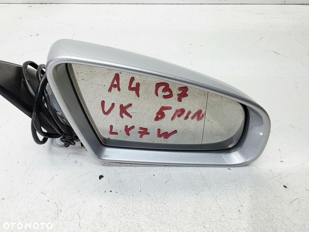 LUSTERKO ZEWNĘTRZNE PRAWE AUDI A4 B7 LY7W 5 PIN UK - 6