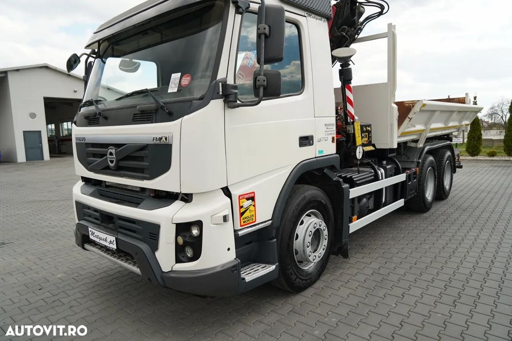 Volvo FMX 370 / 6X4 / TIPPER + FASSI F165XP HDS / MAX. CAPACITATE DE RIDICARE 5200 KG / COMANDĂ RADIO / HAYON LATERAL HIDRAULIC - 16