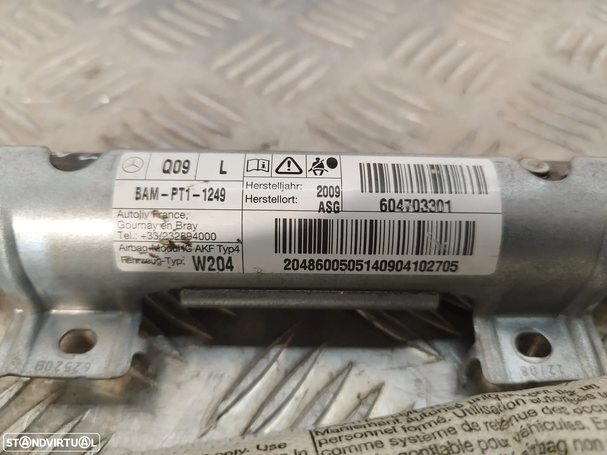 CORTINA CORTINAS AIRBAG AIRBAGS ESQUERDA DIREITA 2048600505 2048600605 2048600605 MERCEDES CLASS C W204 - 4