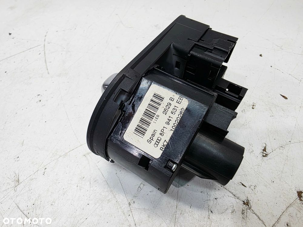 WŁĄCZNIK PRZEŁĄCZNIK ŚWIATEŁ AUDI A3 8P LIFT 8P1941531EB - 6