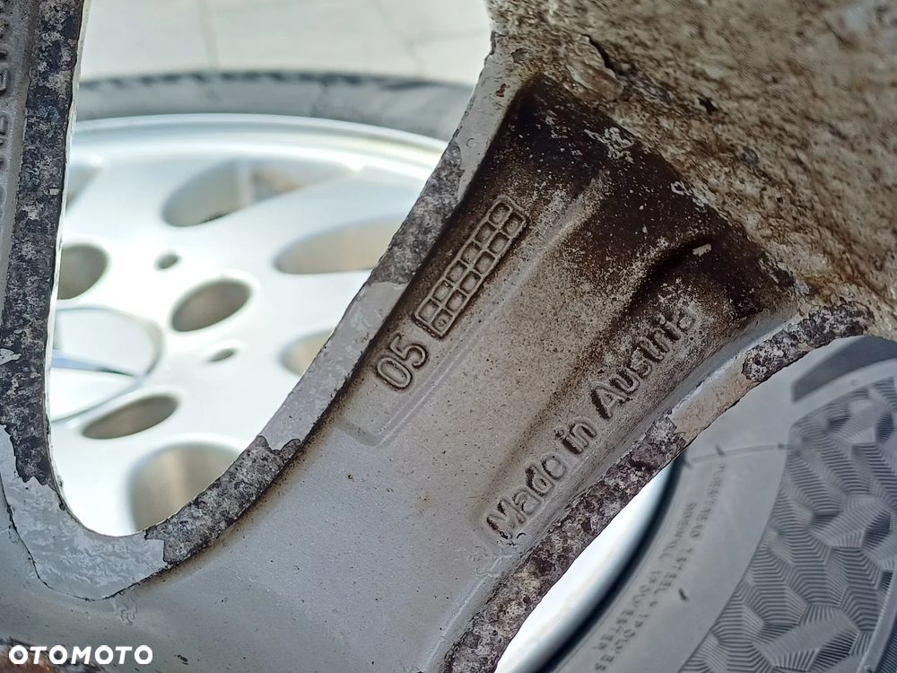 FELGI Z OPONAMI KOŁA ALUMINIOWE MERCEDES R15 5X112 66,6 mm OPONY GOODYEARS R15 185/65 2021r ZIMA NR33 - 10