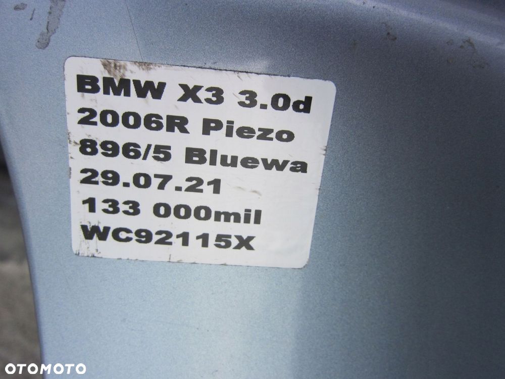 BMW E83 X3 DRZWI PRAWE PRZEDNIE 896/5 BLUEWATER - 6