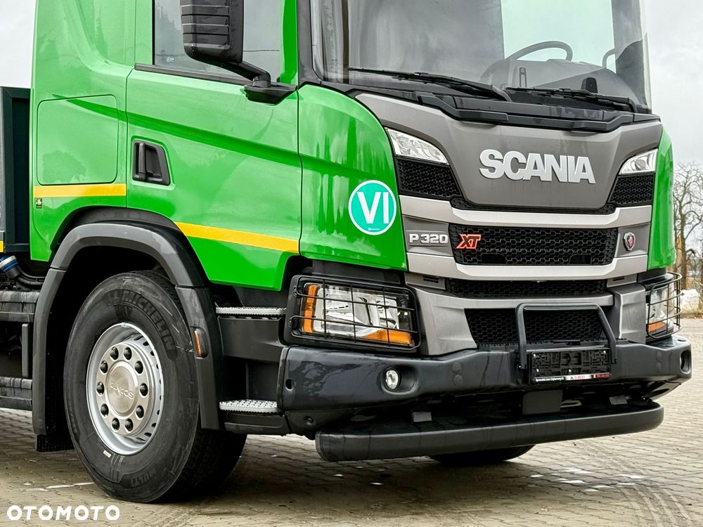 Scania P320 / PLATFORMA / NOWY / 5 TYŚ KM / SYPIALKA / 2023 ROK / CAŁA NA PODUSZKACH / 7.7 M DŁUGOŚCI / LAWETA / DO PRZEWOZU MASZYN ROLNICZYCH ITP - 10