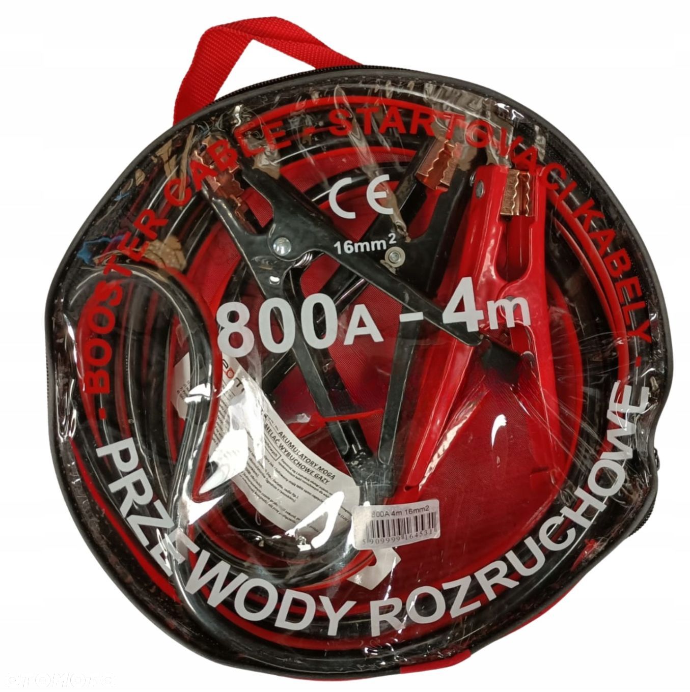 PRZEWODY KABLE ROZRUCHOWE 800A DŁ.4M GRUBE 16MM - 1
