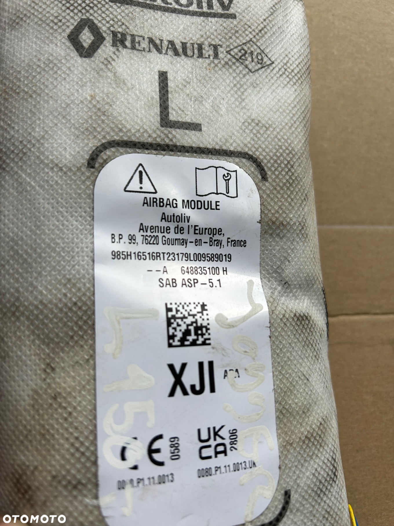 Dacia Jogger poduszka fotela Sandero Stepway III 648835100 lewa - 3