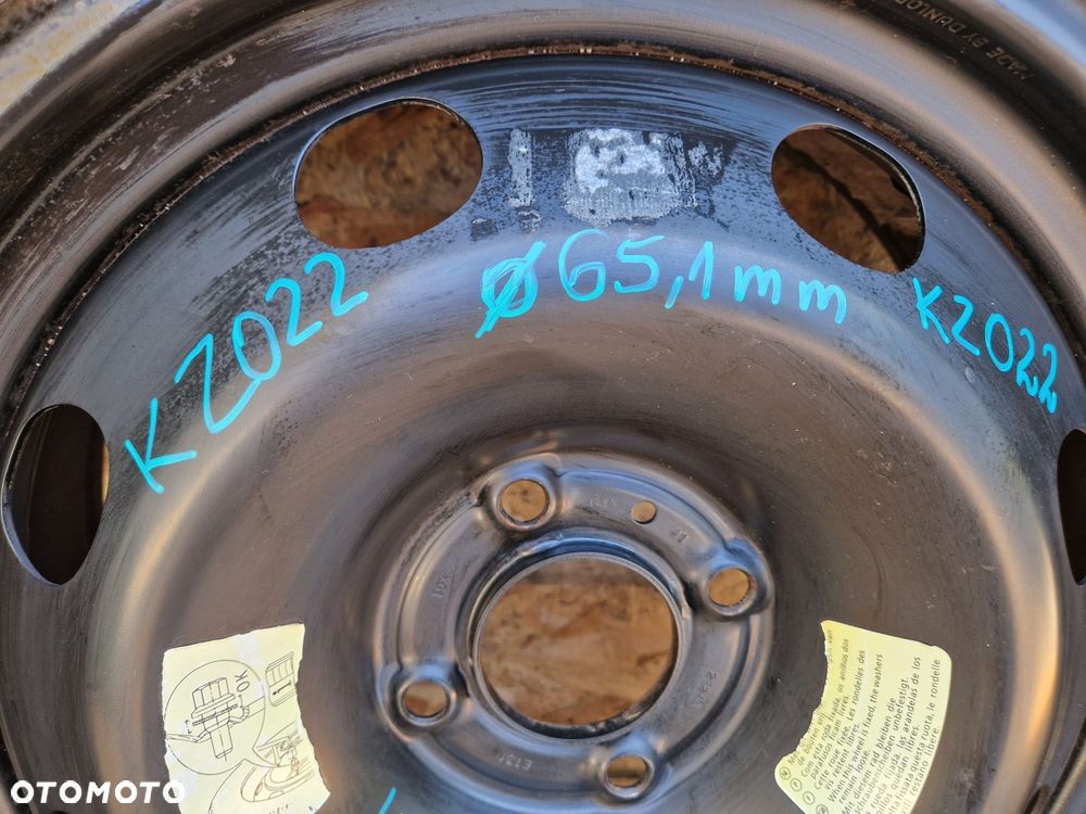 PEUGEOT CITROEN 4X108 6,5JX16 ET31KOŁO ZAPASOWE FI 65,1mm - 2