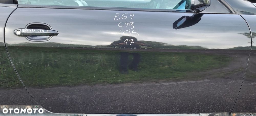 DRZWI PRAWE BMW E63 E64 475 BLACK SAPPHIRE C49