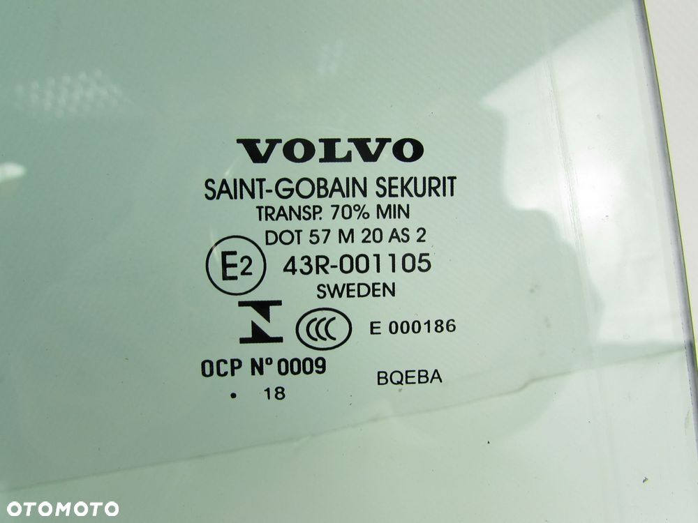 VOLVO V90 CC 17-23 SZYBA BOCZNA DRZWI TYL PRAWA AS2 18R - 7