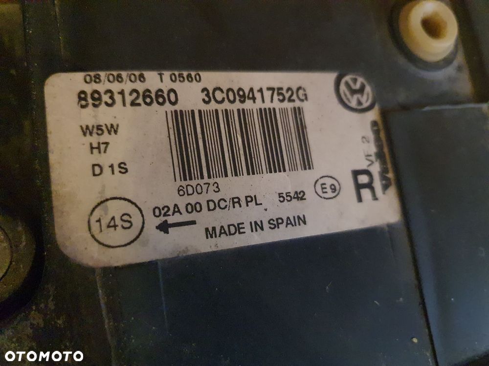 REFLEKTOR L/P VW PASSAT B6 BI XENON - 6
