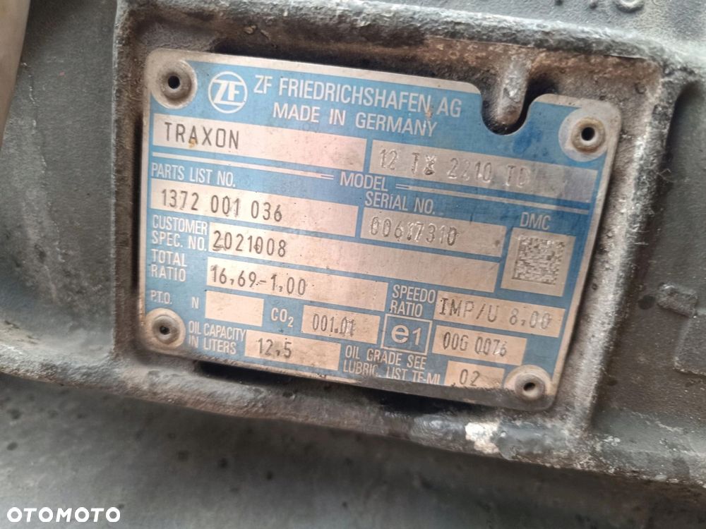 SKRZYNIA BIEGÓW TRAXON 12 TX 2210TD DAF XF 106 480 LIFT - 5