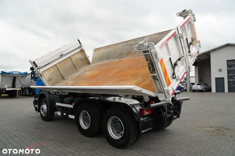 Scania P 410 / 6x4 / WYWROTKA 3-STRONNA / 2x HYDROBURTA / BOARDMATIC / AUTOMAT / EURO 6 - 9