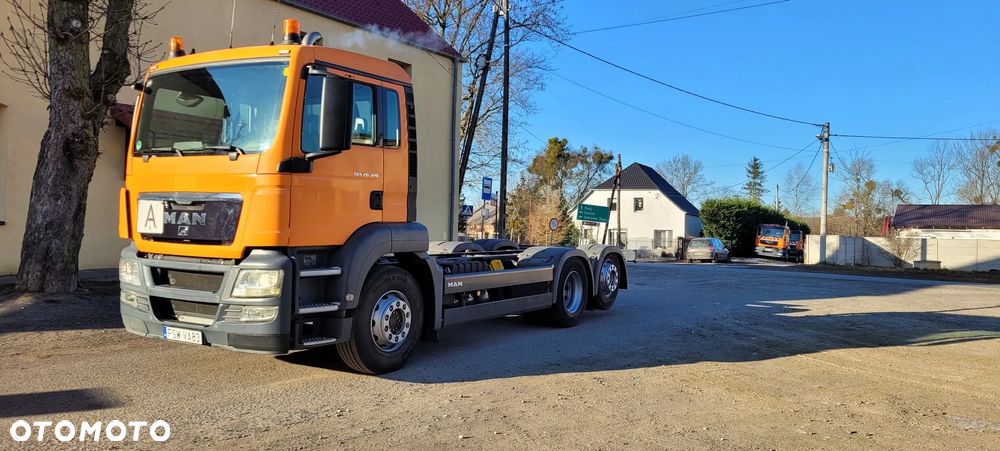 MAN TGS 2011r KRÓTKI ROZSTAW 390cm 3-y OSIOWY rama do zabudowy DMC 26t BECZKA ASENIZACJA - 24