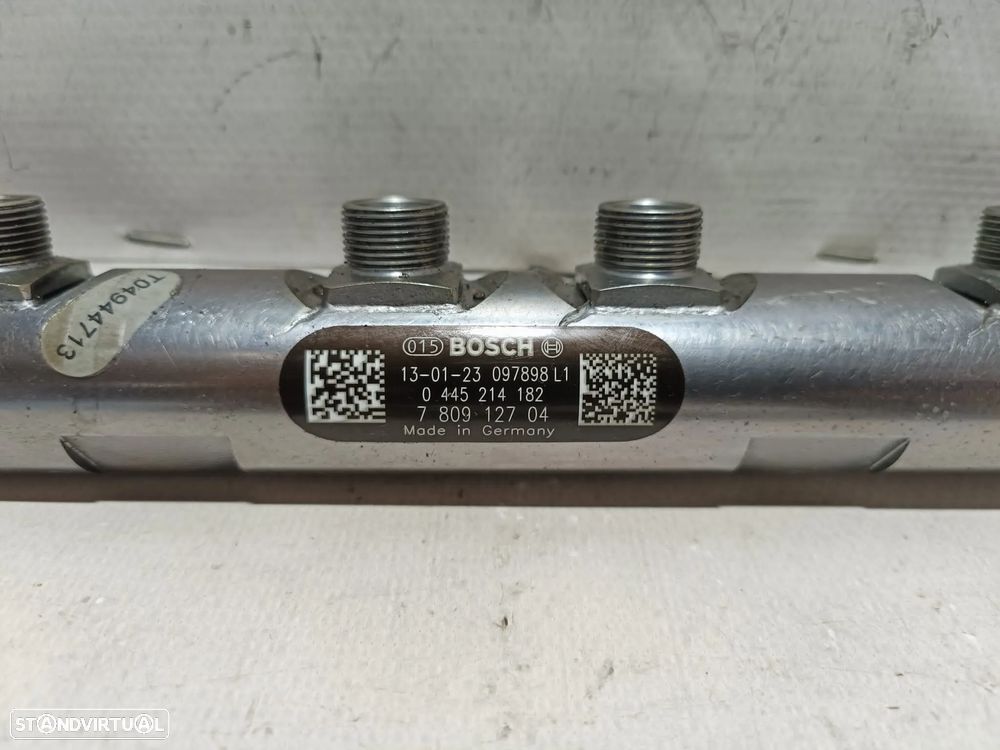 Régua Alta Pressão Common Rail BMW N47D20 7809127 Bosch 0445214182 - 5