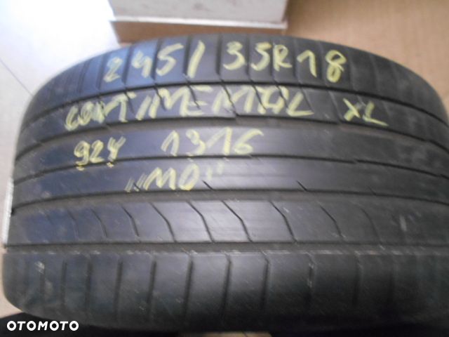 Opona pojedyńcza 245/35r18 continental conti sport contact 5 XL MO 6,5mm lato - 1