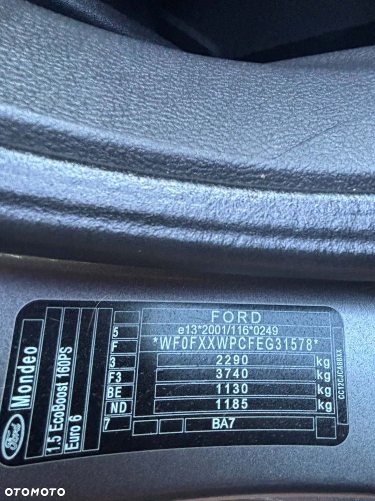 Ford Mondeo 1.5 EcoBoost Ambiente Plus - 12