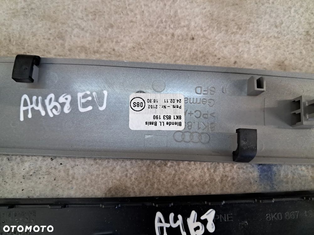 Listwy Dekory Ozdobne Komplet Audi A4 B8 A5 8T Europa - 15