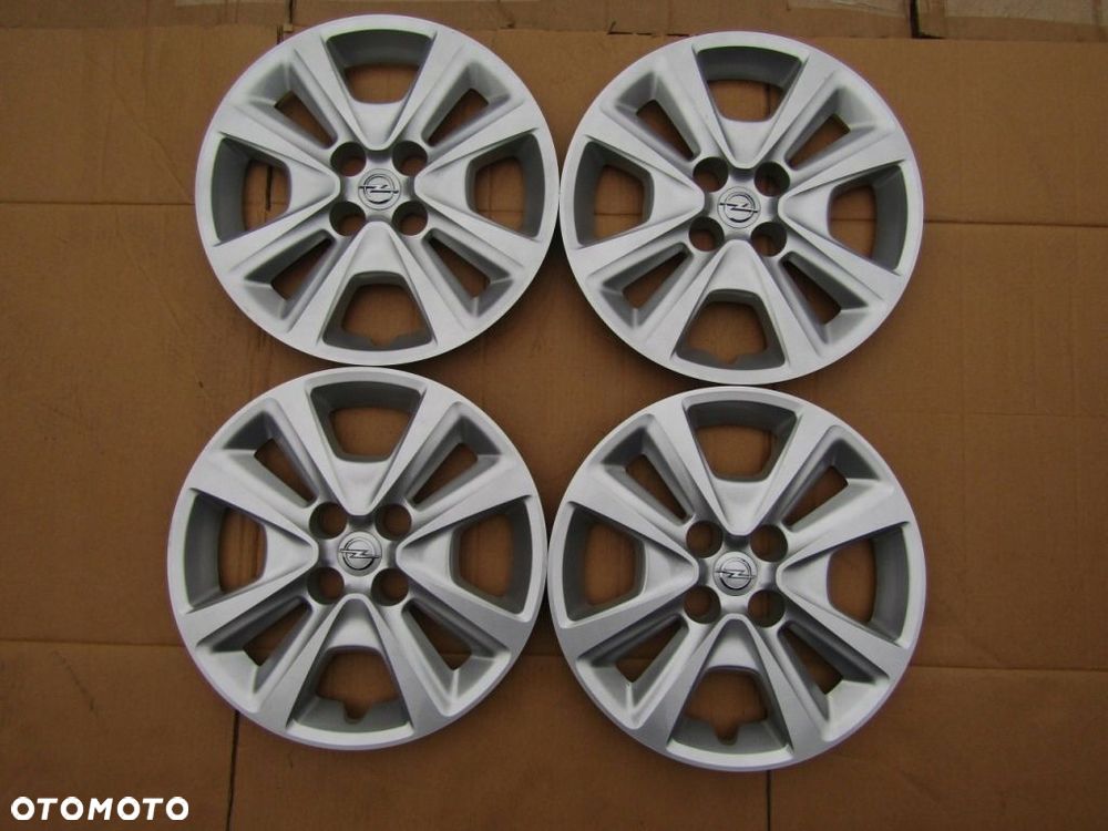 4x Kołpaki Strukturalne 15 Opel Corsa D E Adam Meriva Karl 4x100 / oryginał - 17