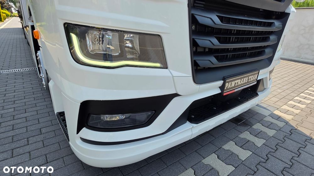 MAN ///TGX///18.430///2022///7.70+7.70 ///ZESTAW TANDEM///PRZEJAZDOWY/// 36000 KG///DACH PODNOSZONY/// FIRANKA///LEDY///STAN BARDZO DOBRY - 13