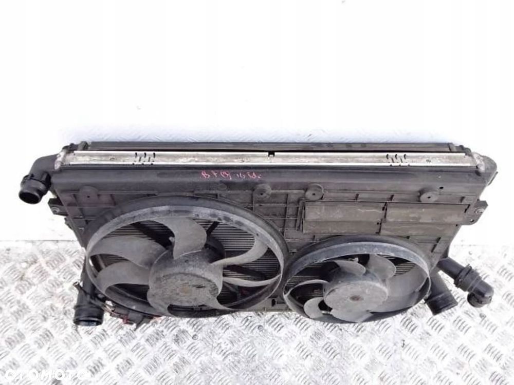 chłodnica wody + wentylator volkswagen passat b7 1.6 tdi - 8