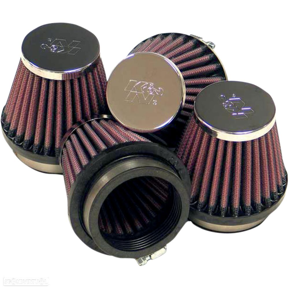 filtro de ar desportivo k&n round tapered 54mm (set of 4 filters) rc-2344 - 1
