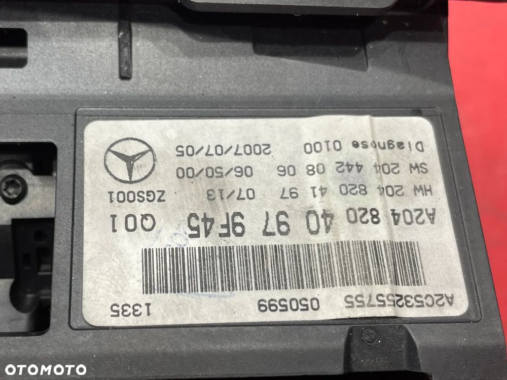 EKRAN WYŚWIETLACZ NAWIGACJI MERCEDES W204 A2048204097 - 3