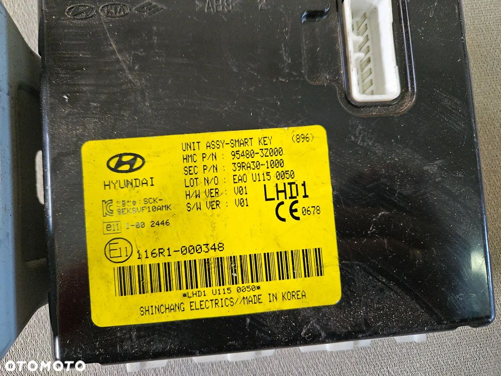 Moduł sterownik smart key Hyundai i40 2012r 95480-3Z000 - 2