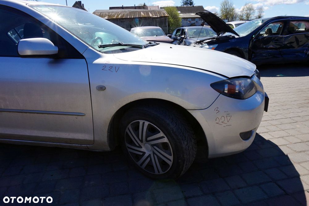 MASKA ZDERZAK BŁOTNIKI LAMPY 3 I BK 22V  MAZDA 2003-2006 SREBRNY PRZÓD KOMPLETNY - 15
