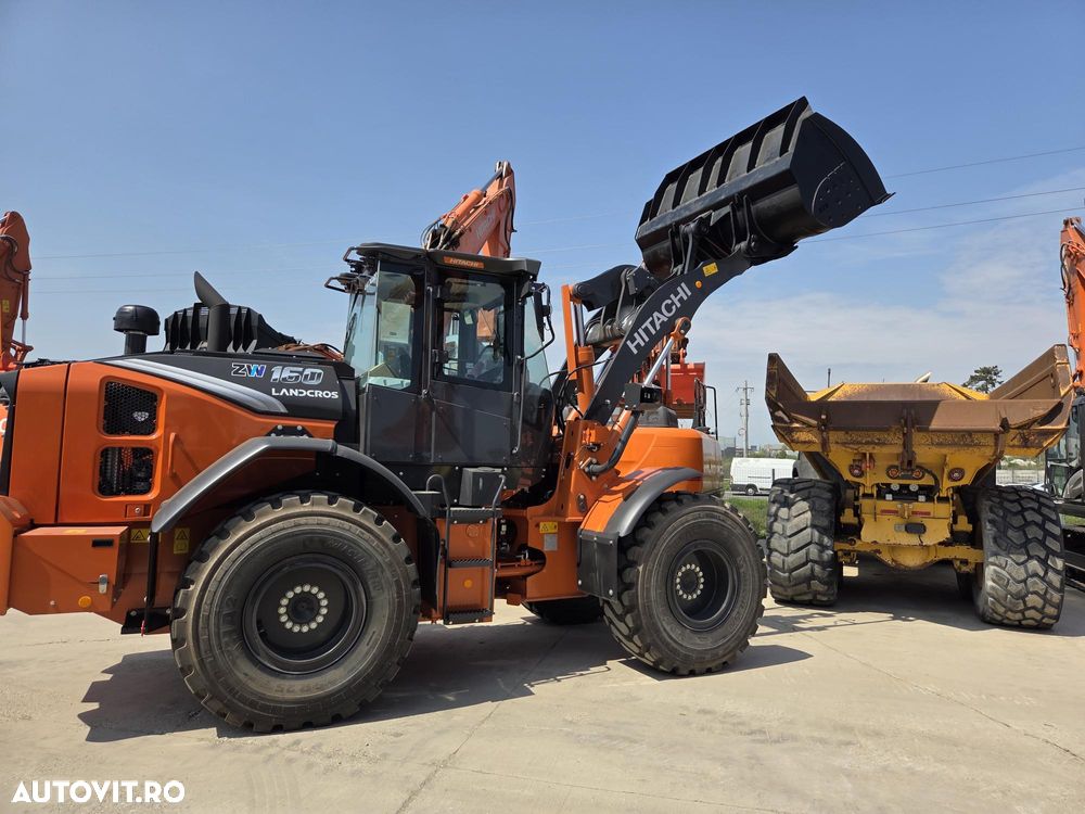 Hitachi ZW160-7, NOU 2026, cupa 2,5mc, 14,5tone, Anvelope MICHELIN, cantar din fabrica, gresare automata, motor 173CP, camera spate, camere laterale, scaun operator pneumatic, produs in JAPONIA, posibilitate leasing 5 ani, GARANTIE 3 ANI-PROMOTIE 156.900 EUR - 38