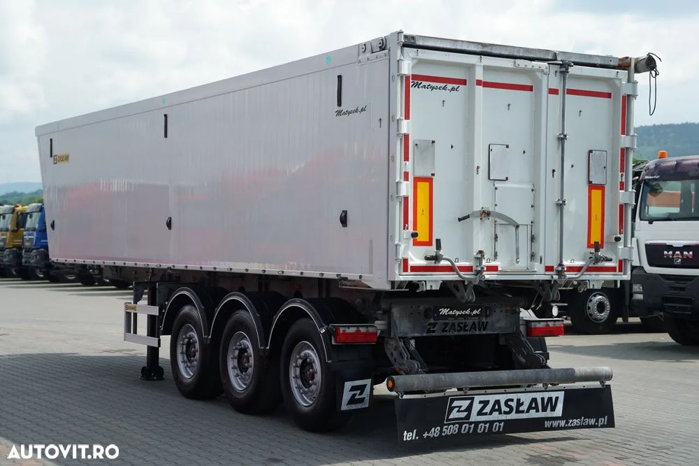 Zaslaw BASCUNĂ ALUMINIU / 43 m³ / AXĂ RIDICABILĂ / AXE SAF - 6