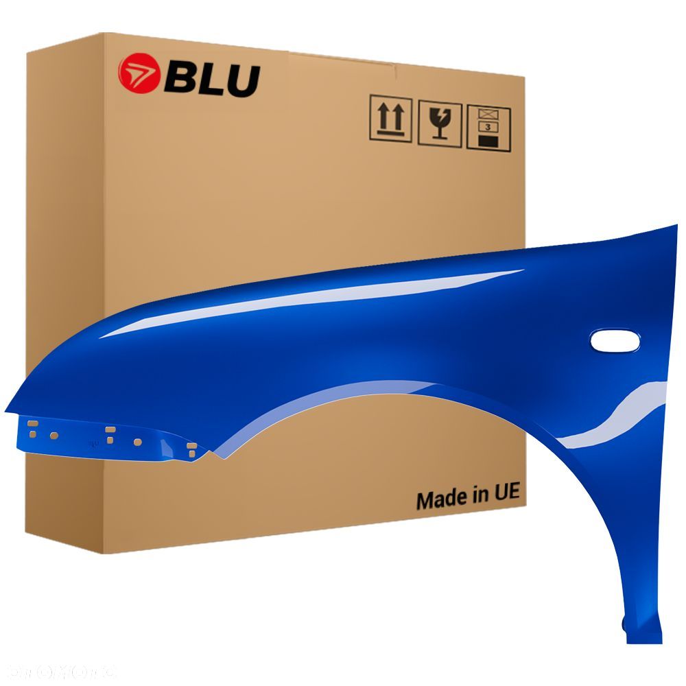 BLU Błotnik VW BORA LA5W lewy niebieski 98-05 1J przód RavennaBlau - 1